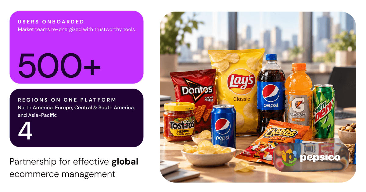 PepsiCo case study showing how they onboarded over 500 users in 4 regions